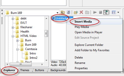 Sony DVD Architect Importing Media