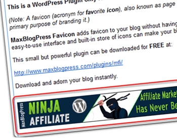 Insert Banner Ad in RSS Feed Footer