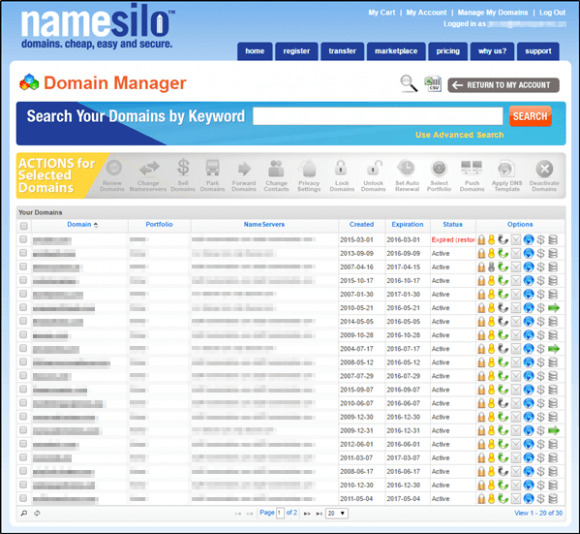 namesilo-domain-list