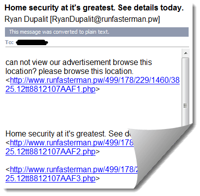 PW Domain Name Spam