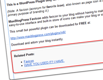 Related Posts in WordPress RSS Feeds